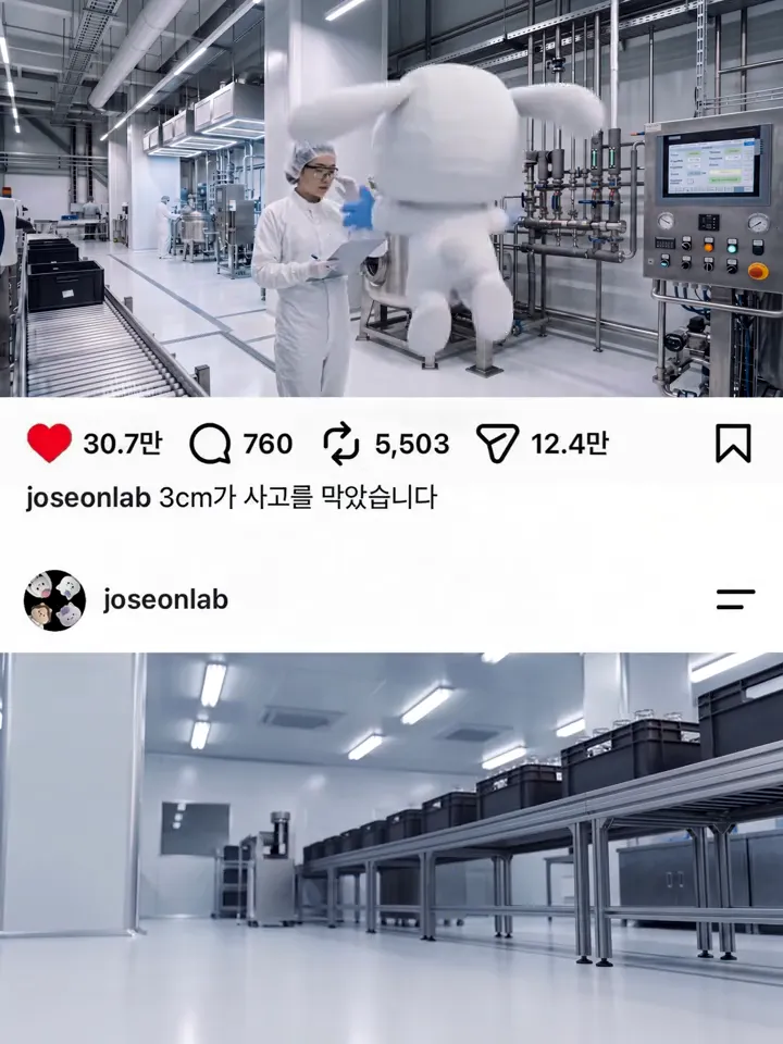 3cm가 지킨 청결 — 클린룸 위생 규칙 영상