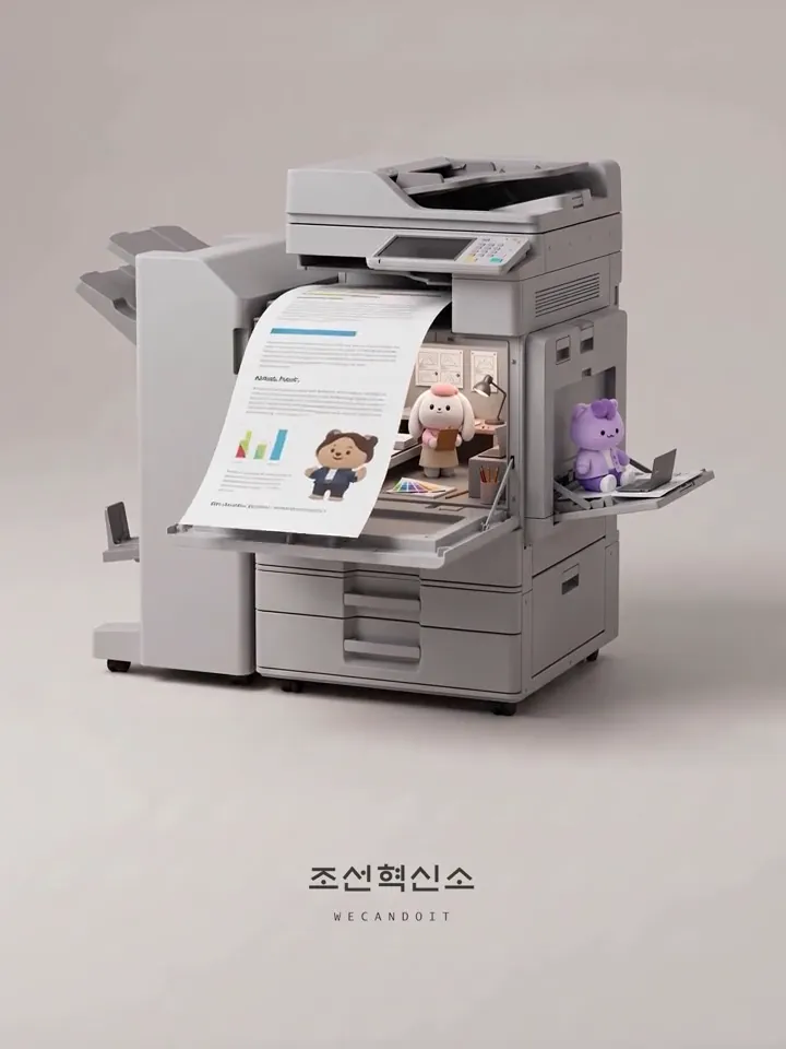하나의 스토리를 한 장의 포스터로 — 위캔두잇 조직문화·에티켓 영상